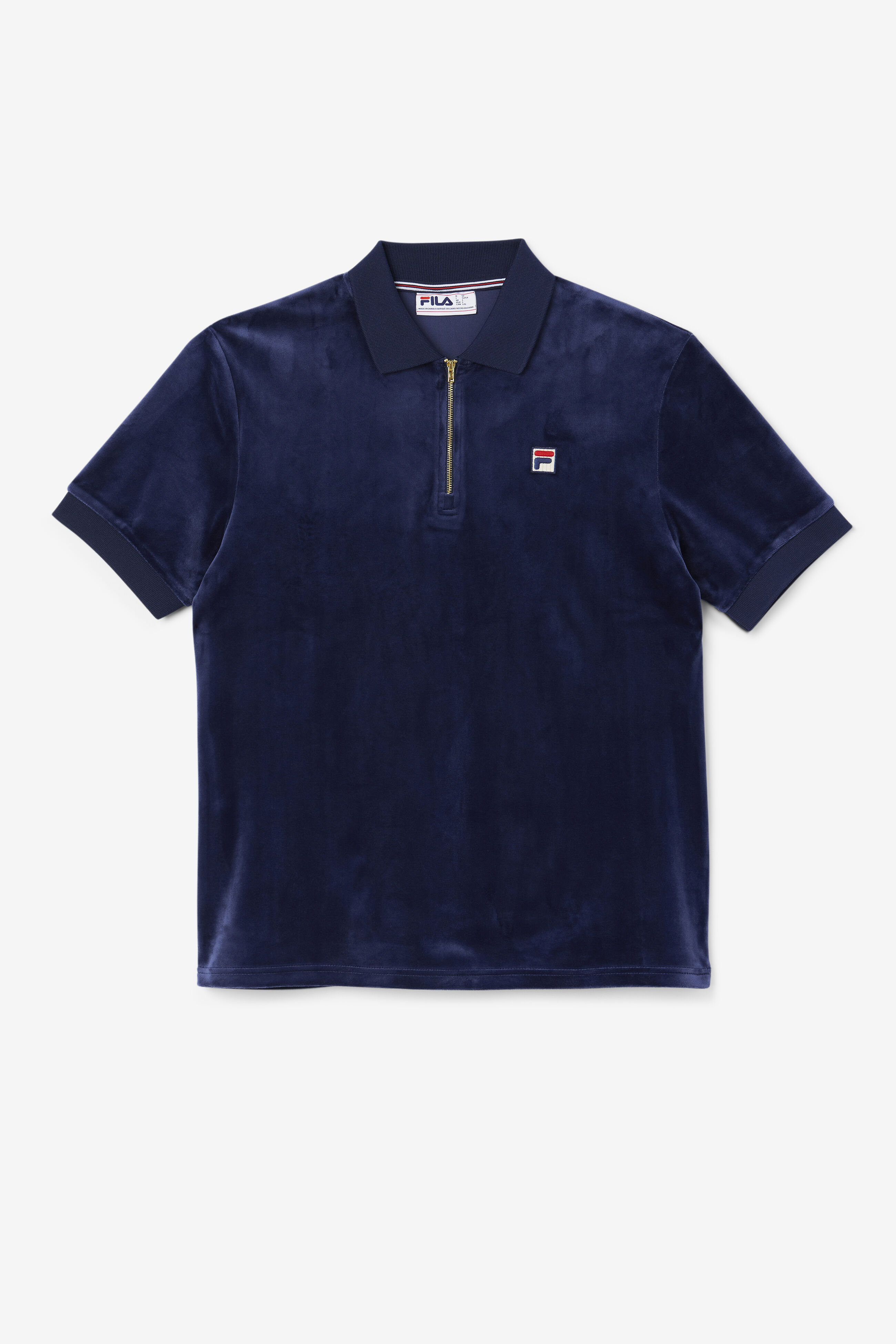 Devon Men's Short Sleeve Velour Polo | Fila F22MH023